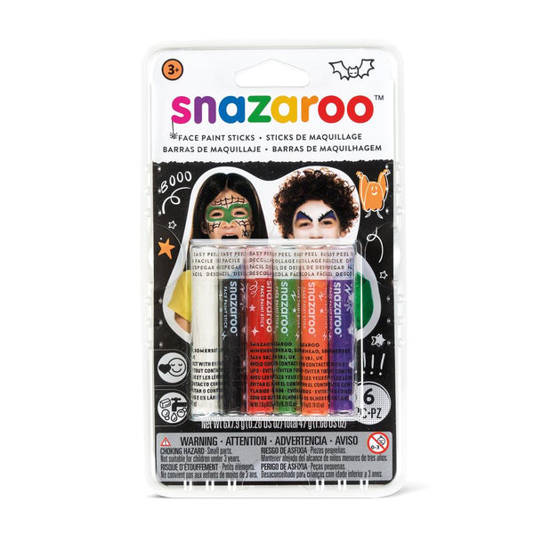 Snazaroo Face Paint Sticks Assorted Set Of 6
