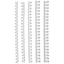 gbc wire 21 loop black pack of 100