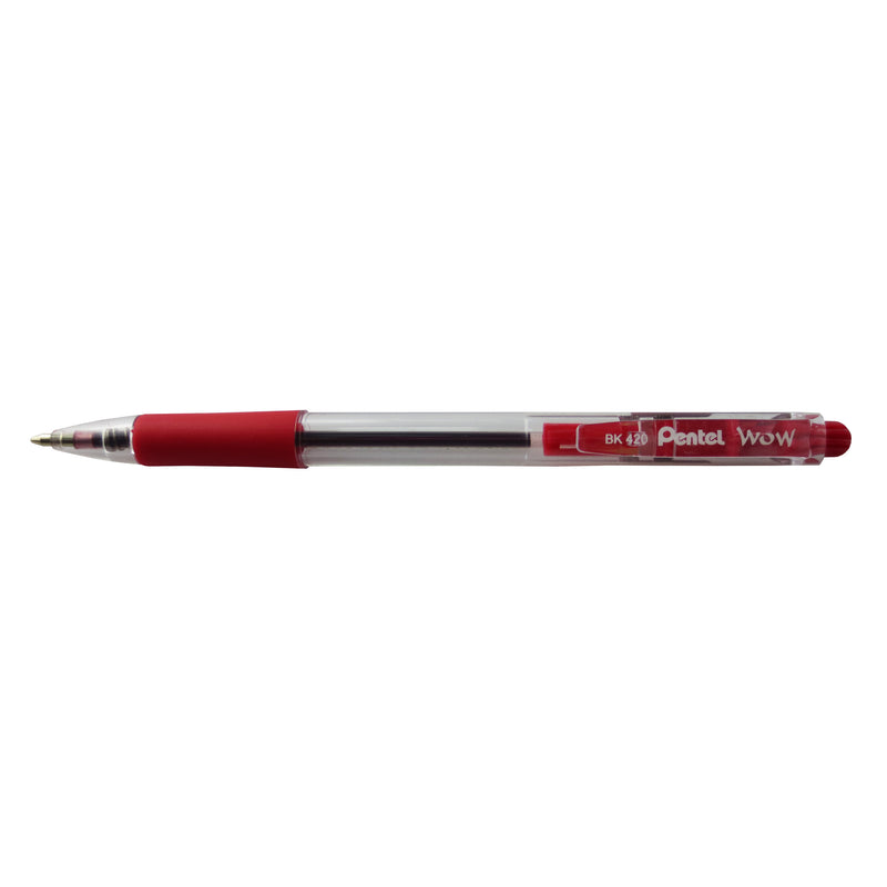 pentel wow ball point pen retractable bk420 1.0mm