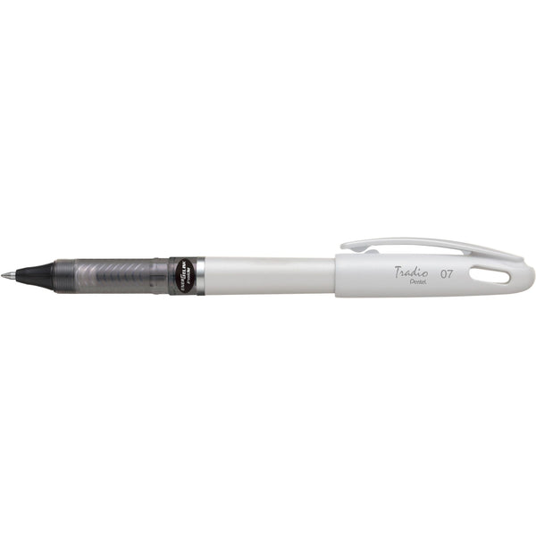 pentel energel ballpoint pen stick 0.7mm tradio white barrel ink box of 12#Colour_BLACK