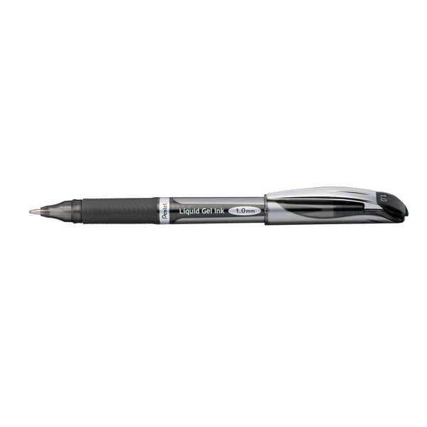 pentel energel gel roller pen stick bl60 deluxe 1.0mm box of 12#Colour_BLACK