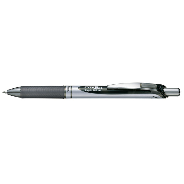 pentel energel gel roller pen retractable bl77 0.7mm box of 12#Colour_BLACK