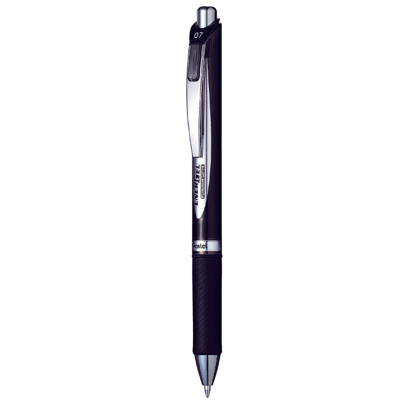 pentel energel ballpoint pen retractable 0.7mm blp77 ink pack of 12