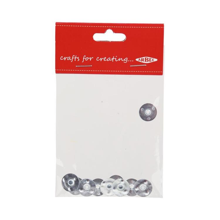 Arbee Candle Wick Holder Round 15mm Met - Pack Of 10