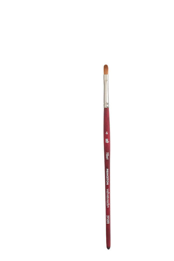 Princeton Velvetouch Synthetic Filbert Brushes#Size_4