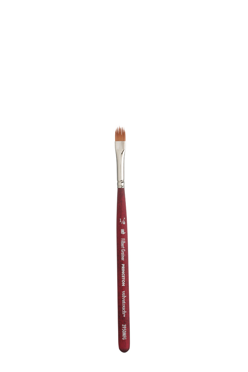 Princeton Velvetouch Synthetic Mini Filbert Grainer Brush 1/4 Inch