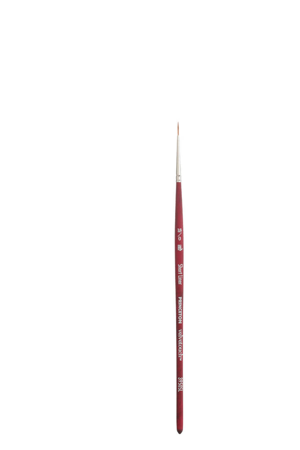 Princeton Velvetouch Synthetic Short Liner Brushes#Size_18/0