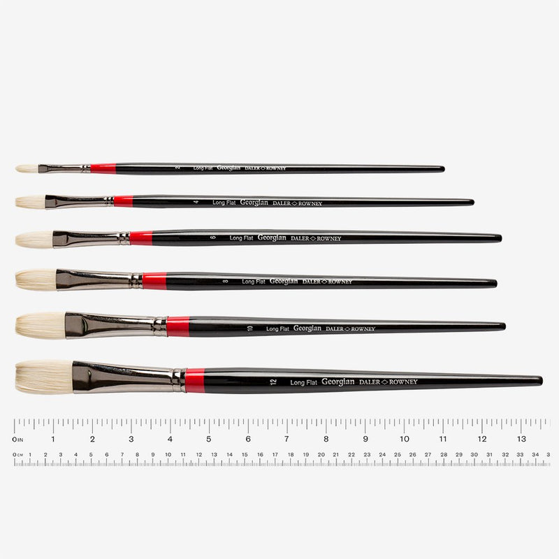 Daler Rowney Georgian S48 Long Flat Brushes