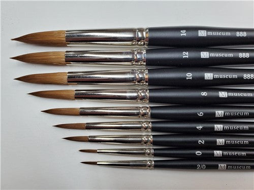 Das Museum S888 Synthetic Kolin Round Brushes