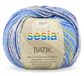 Sesia Batik Aran Print Yarn 10ply#Colour_MOODY BLUES (1058)
