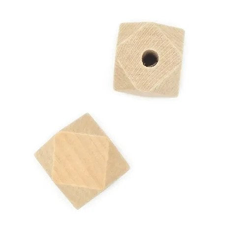 Arbee Wood Beads Macrame Cut Edge Large - Pack Of 2