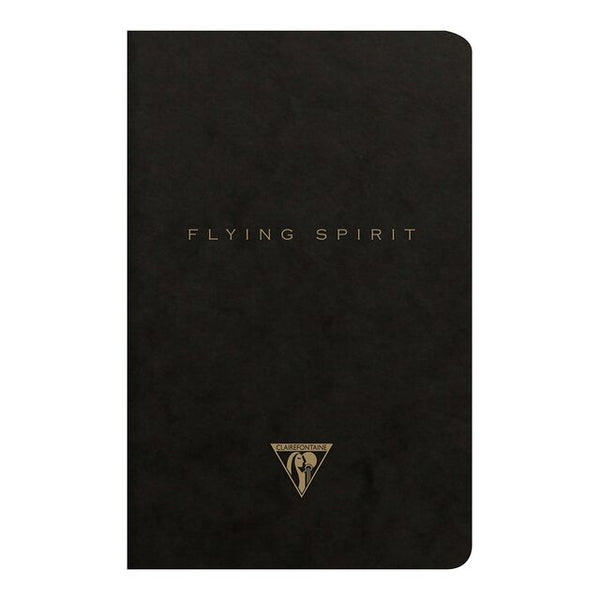 Clairefontaine Flying Spirit Sewn Notebook 11X17CM Assorted#Colour_BLACK