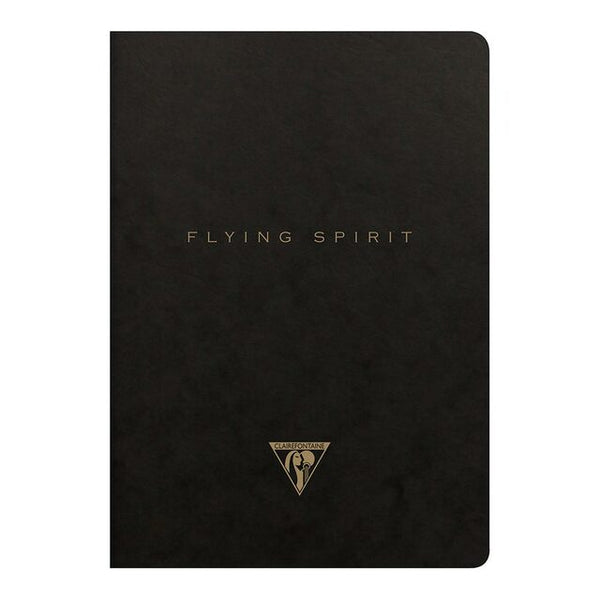 Clairefontaine Flying Spirit Sewn Notebook A5 Assorted#Colour_BLACK