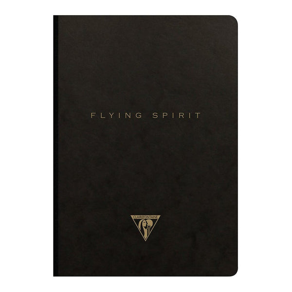 Clairefontaine Flying Spirit Clothbound Notepad A5 Assorted#Colour_BLACK