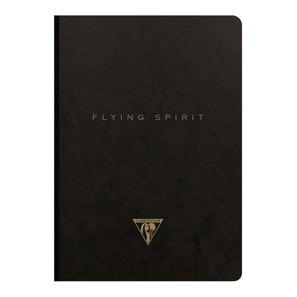 Clairefontaine Flying Spirit Clothbound Notepad A5 Assorted#Colour_BLACK