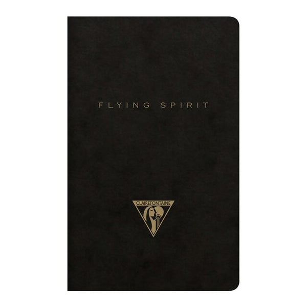 Clairefontaine Flying Spirit Sewn Notebook 7.5X12CM Assorted#Colour_BLACK