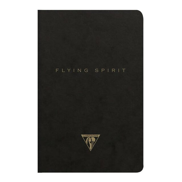 Clairefontaine Flying Spirit Sewn Notebook 9X14CM Assorted#Colour_BLACK