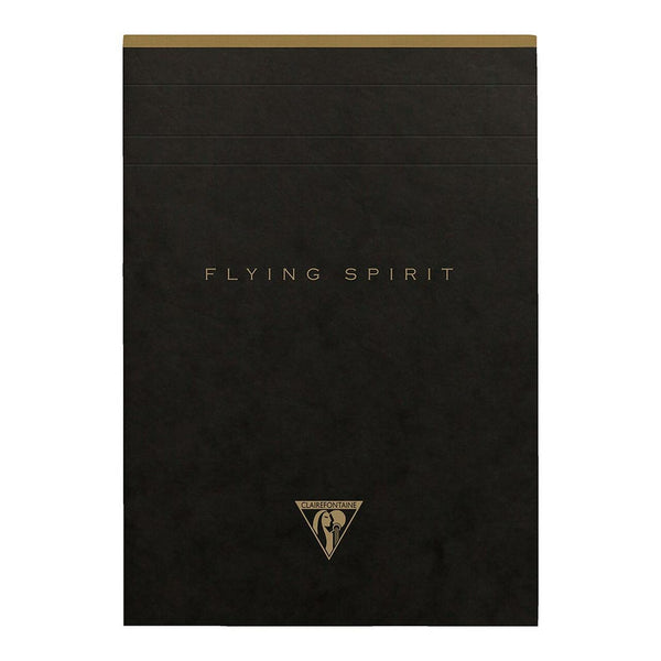 Clairefontaine Flying Spirit Clothbound Notepad A5 Assorted#Colour_BLACK