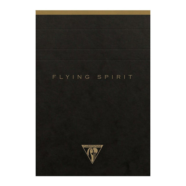 Clairefontaine Flying Spirit Clothbound Notepad A6 Assorted#Colour_BLACK