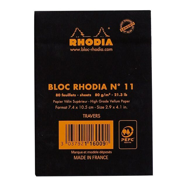 Rhodia Bloc Pad No. 11 A7 Lined