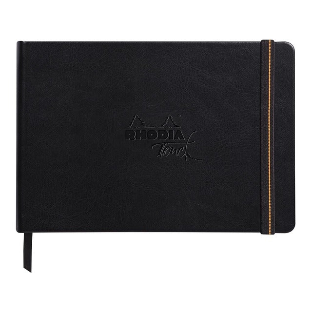 Rhodia Touch Carb'On Black Book A5 Landscape Blank