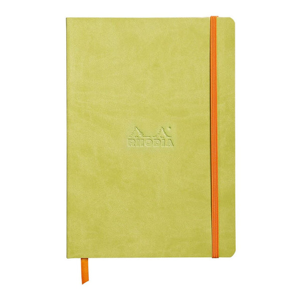 Clairefontaine Rhodiarama Softcover Notebook A5 Lined#Colour_ANISE GREEN