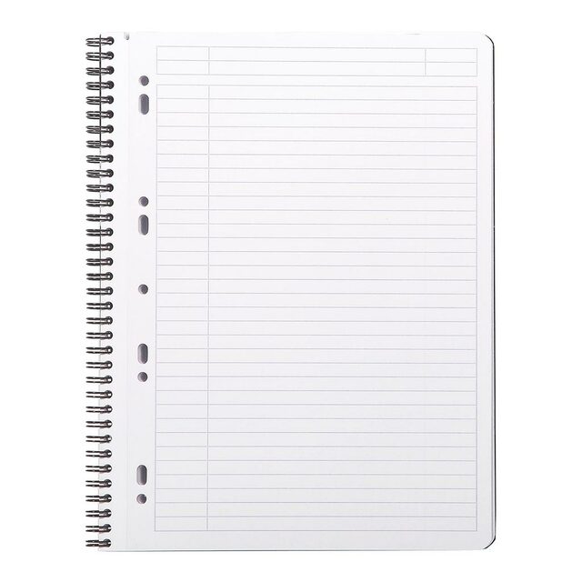 Rhodiactive Notebook Spiral Lined Black