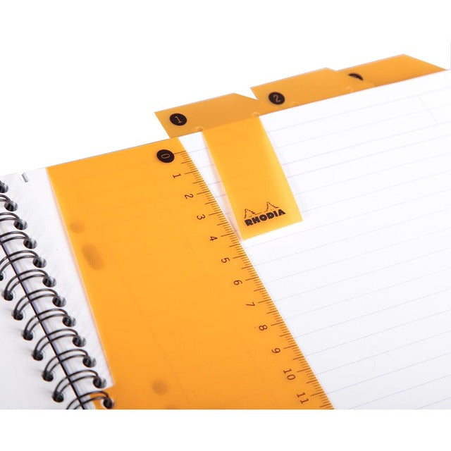Rhodiactive Notebook Spiral Lined Black