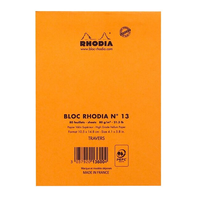 Rhodia Bloc Pad No. 13 A6 Lined