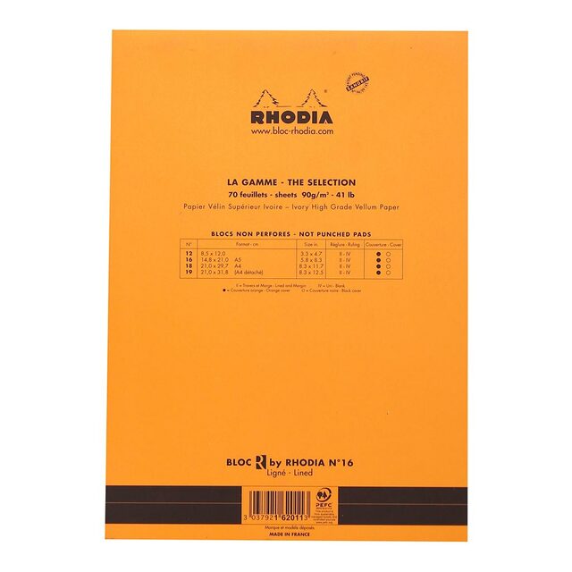 Rhodia Le R Pad No. 16 A5 Lined