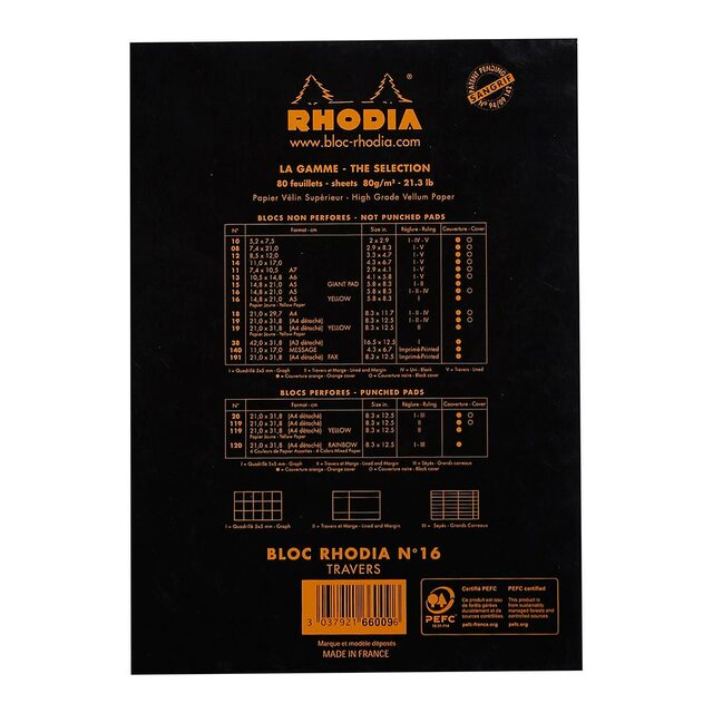 Rhodia Bloc Pad No. 16 A5 Lined