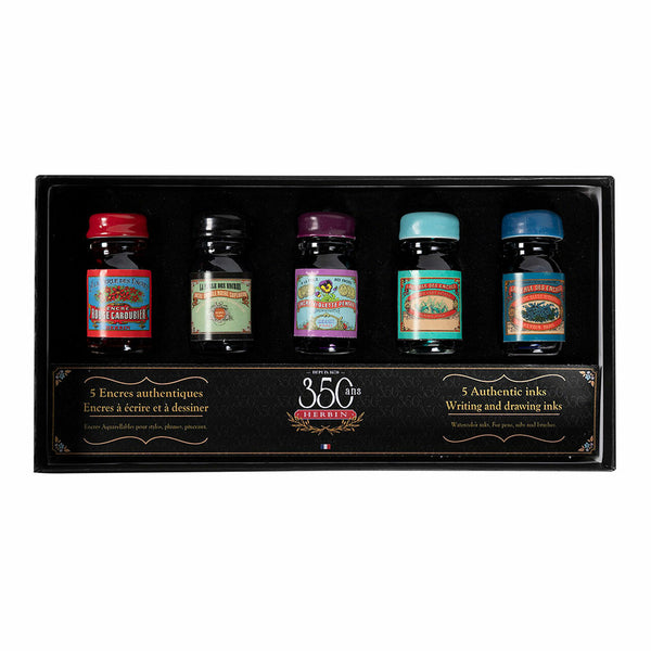 Jacques Herbin 350th Anniversary Ink 10ml - Pack of 5
