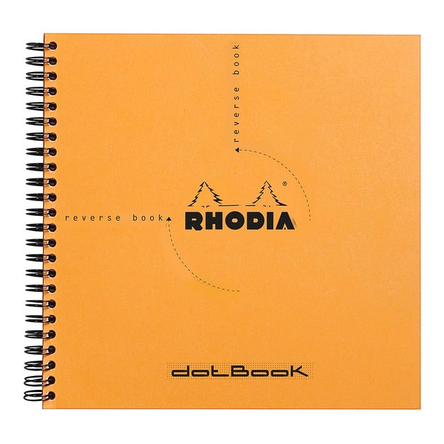 Rhodia Reverse Book Spiral 210x210mm Dotted