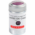 Jacques Herbin Writing Ink Cartridge - Pack Of 6#Colour_LARMES DE CASSIS