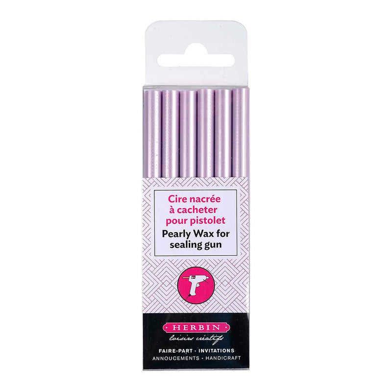 Herbin Wax Gun Sticks Pearly Pack Of 6