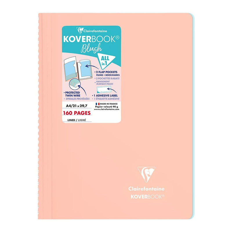 Clairefontaine Koverbook Spiral Blush A4 Lined