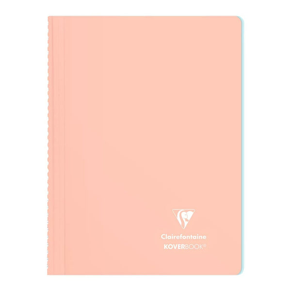 Clairefontaine Koverbook Spiral Blush A4 Lined#Colour_CORAL