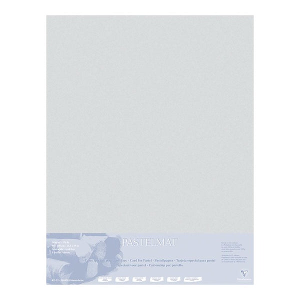 Clairefontaine Pastelmat Mount Board 70x100cm 5 Sheets#Colour_CLEAR GREY
