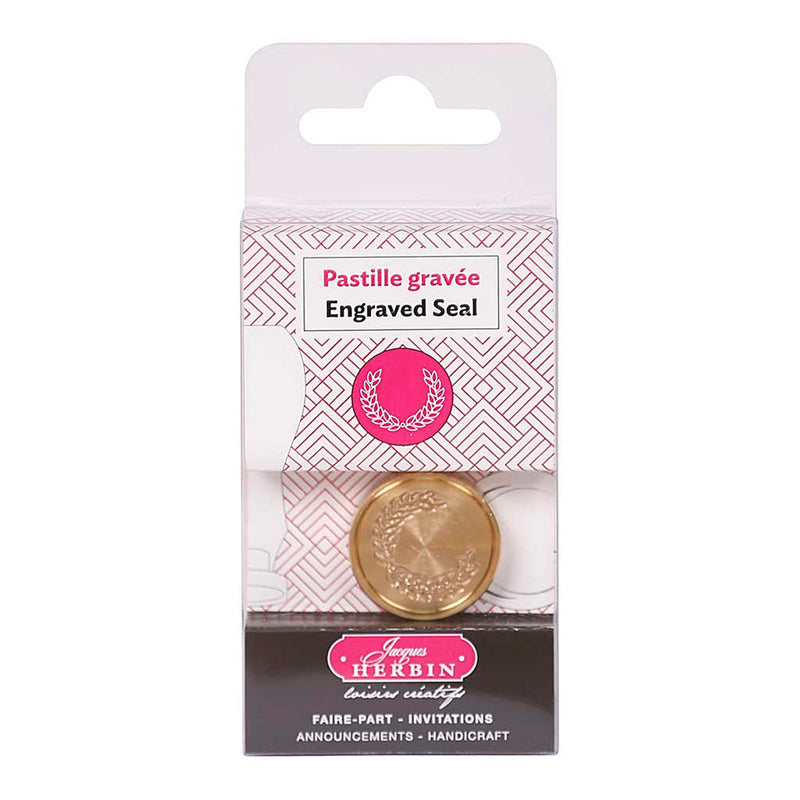 Jacques Herbin Round Olive Wreath Wax Seal