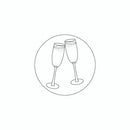 Jacques Herbin Round Champagne Glasses Wax Seal