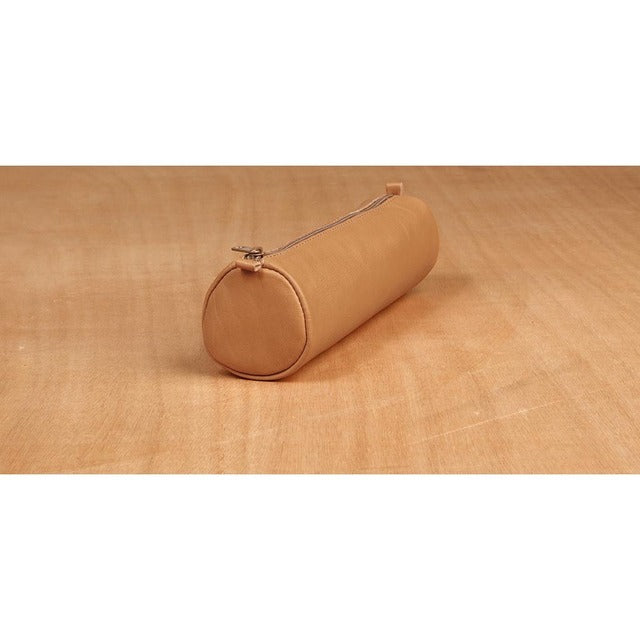 Clairefontaine Age Bag Pencil Case Round Tan