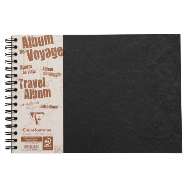 Clairefontaine Age Bag Travel Album A4#Colour_BLACK