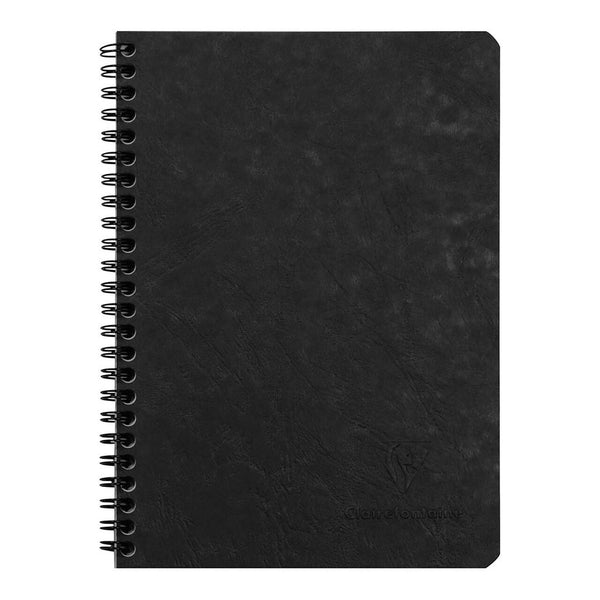 Clairefontaine Age Bag Spiral Notebook A5 Lined#Colour_BLACK