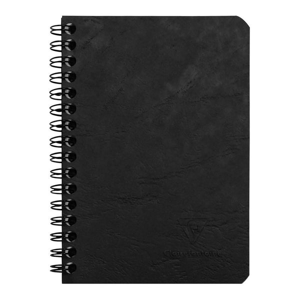 Clairefontaine Age Bag Spiral Notebook Pocket Lined#Colour_BLACK