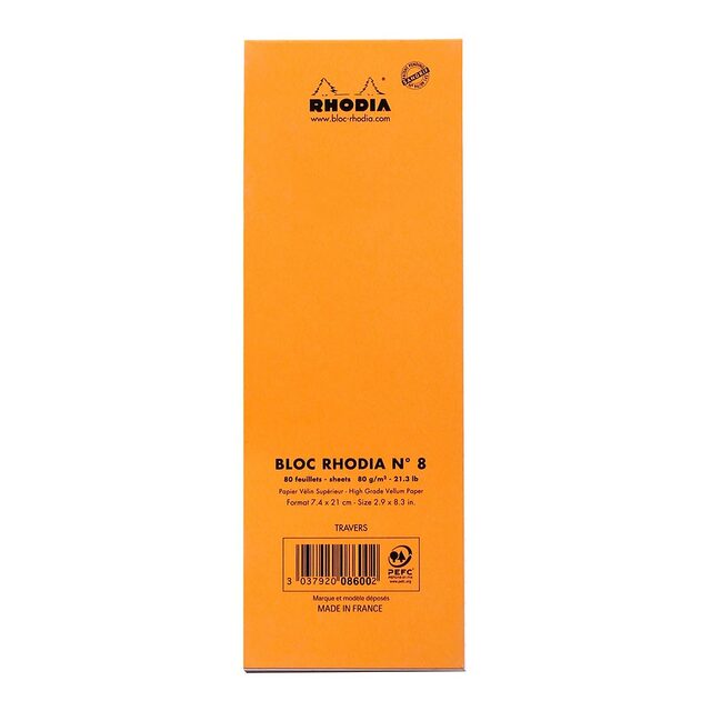 Rhodia Bloc Pad No. 8 Shopping Lined