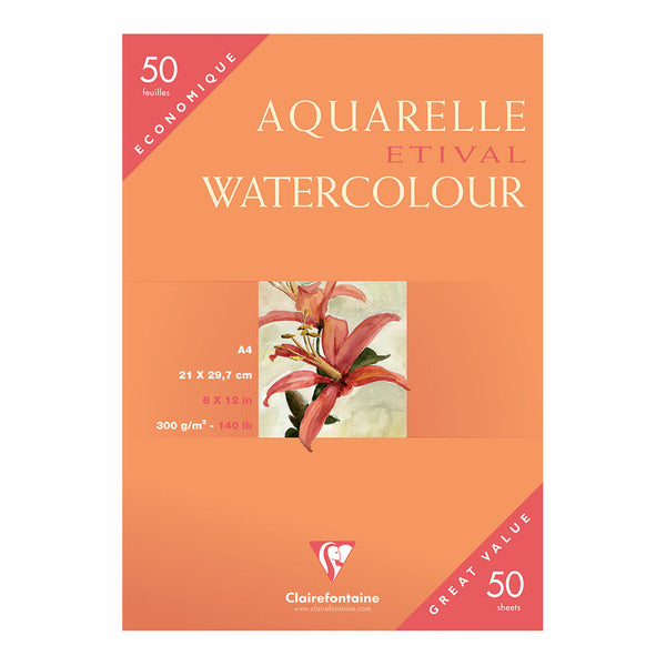 Clairefontaine Etival Cold Press Paper A4 300gsm - Pack Of 50
