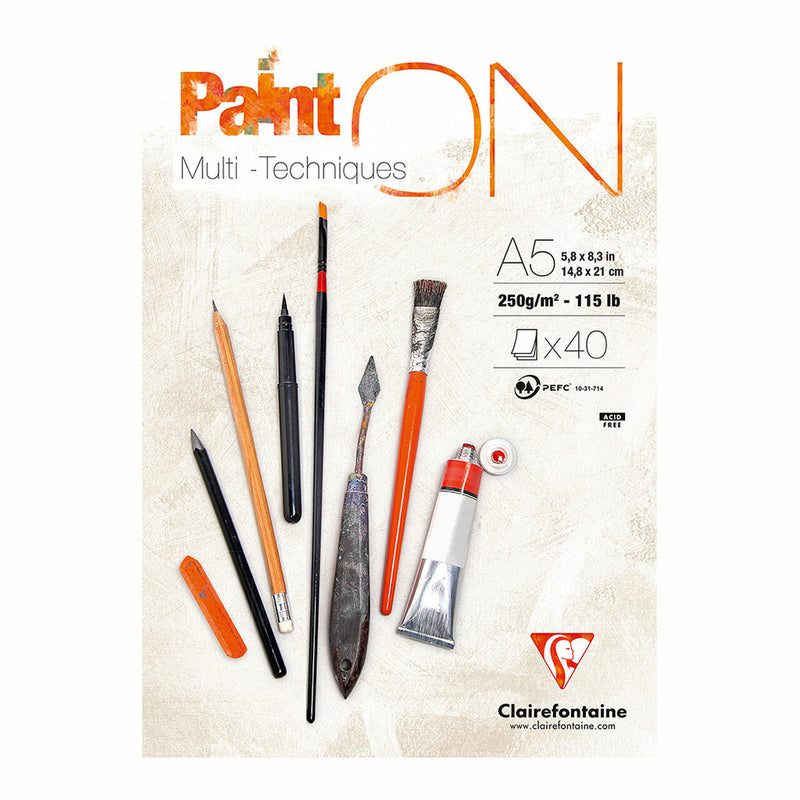 Clairefontaine Painton Pad White 40 Sheets