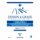 Clairefontaine Drawing Pad Grain 180gsm 30 Sheets