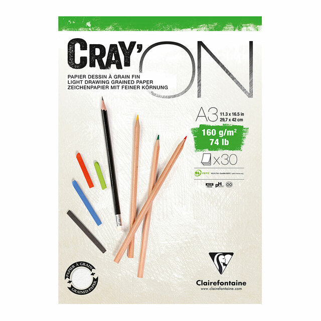 Clairefontaine Crayon Pad 160gsm 30 Sheets