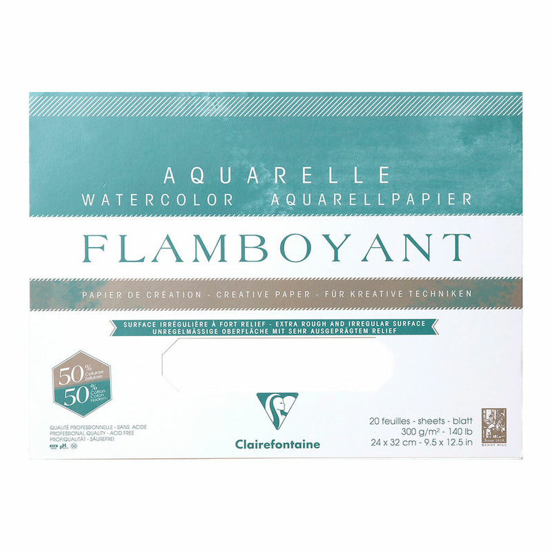Clairefontaine Flamboyant Pad 24x32cm 300gsm 20 Sheets